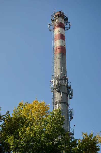 Chimenea calefacción urbana —  Fotos de Stock