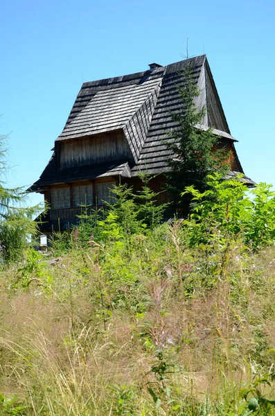 Старі Дерев Яні Житловий Будинок Горах Татри Польща — стокове фото