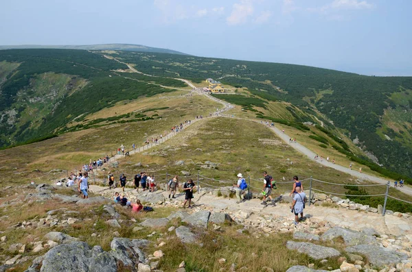 Polen, Wanderweg im Riesengebirge - 14 august 2015 — Stockfoto