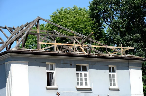 Bau eines Wohnhauses — Stockfoto