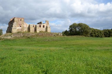 Siewierz Polonya eski kale Harabeleri