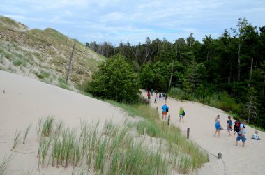 Kum tepeleri Polonya Slowinski Milli Parkı