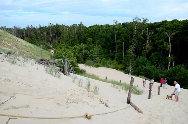 Kum tepeleri Polonya Slowinski Milli Parkı
