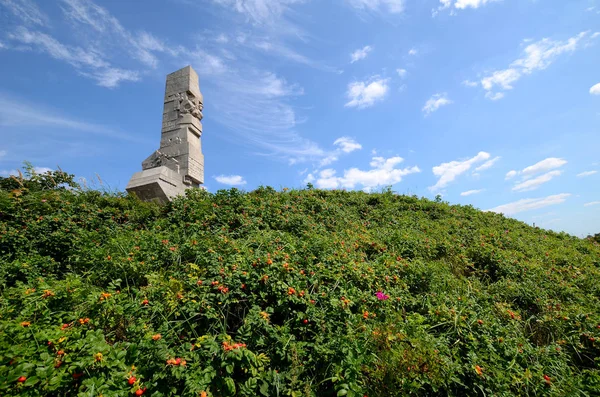 Denkmal der Küstenschützer auf der Westplatte — Stockfoto