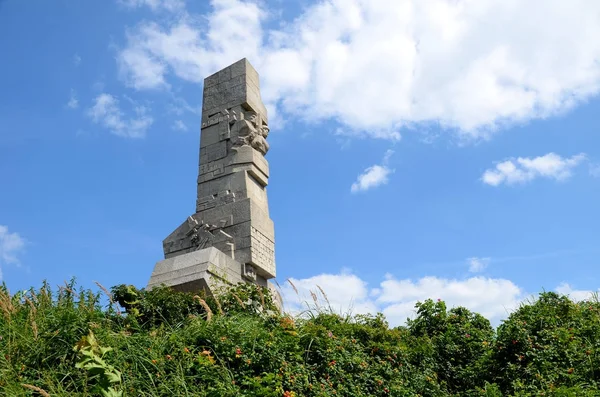 Pomnik obrońców wybrzeża na Westerplatte — Zdjęcie stockowe