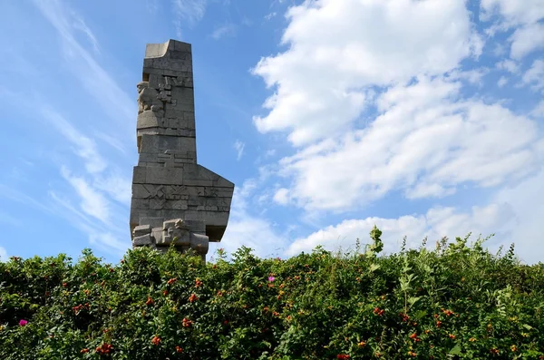 Памятник береговым защитникам на Вестерплатте — стоковое фото