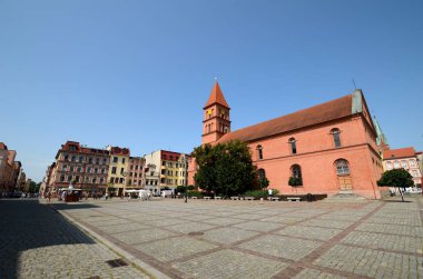 Yeni kasaba pazar meydanında Torun (Polonya)