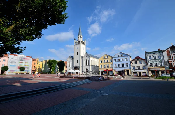 Polen Bytów Torgliv Aug 2017 — Stockfoto