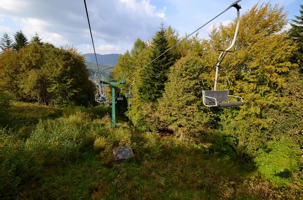 Skrzyczne Teleférico Montañas Beskidy Polonia —  Fotos de Stock