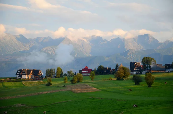 Village Dans Les Montagnes Tatra Pologne — Photo