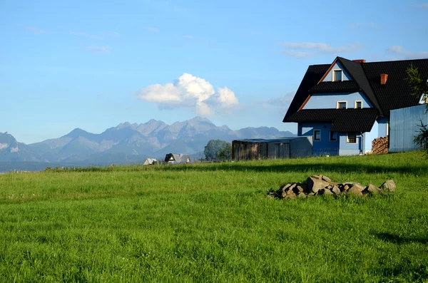 Villaggio Nelle Montagne Tatra Polonia — Foto Stock