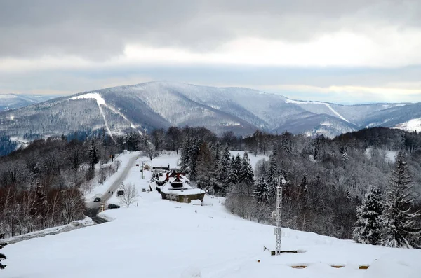 Silesian Beskids Ustron Winter — Stock Photo, Image