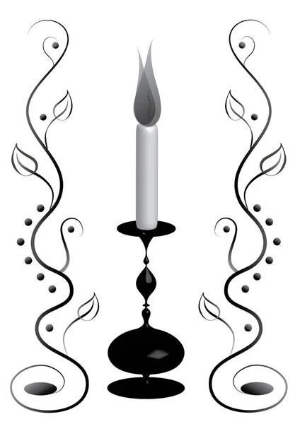 Fondo del candelero funerario — Vector de stock