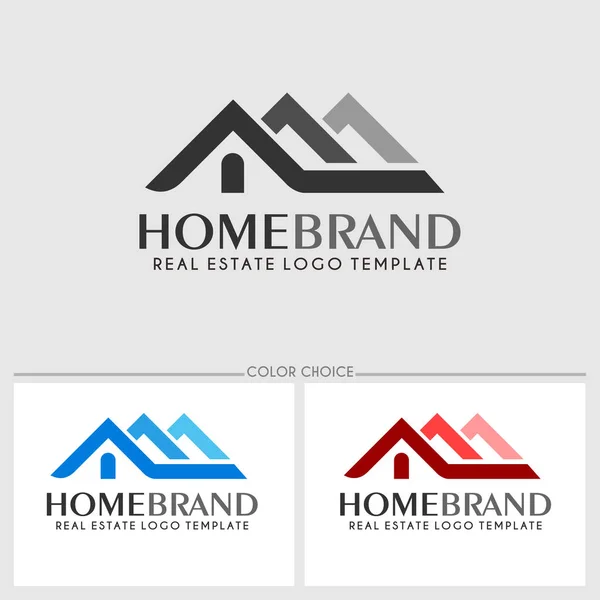 Plantilla de logotipo inmobiliario — Vector de stock