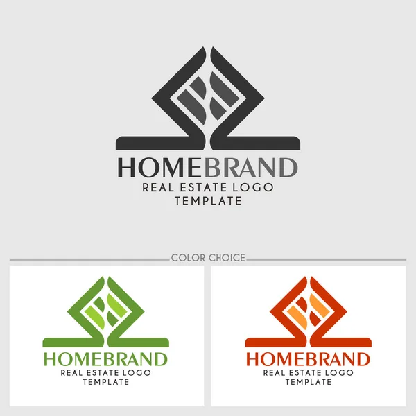 Modèle de logo immobilier — Image vectorielle