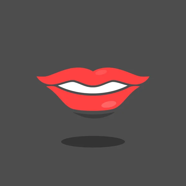 รูปภาพริมฝีปากของผู้หญิง — ภาพเวกเตอร์สต็อก