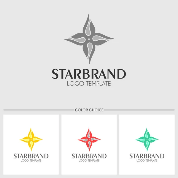 Plantilla logo estrella — Archivo Imágenes Vectoriales