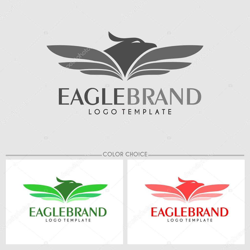 Falcon Brand logo template. Vector illustration.