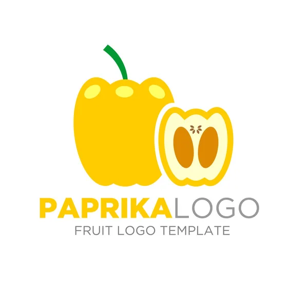 Yellow Paprika logo — Stock Vector