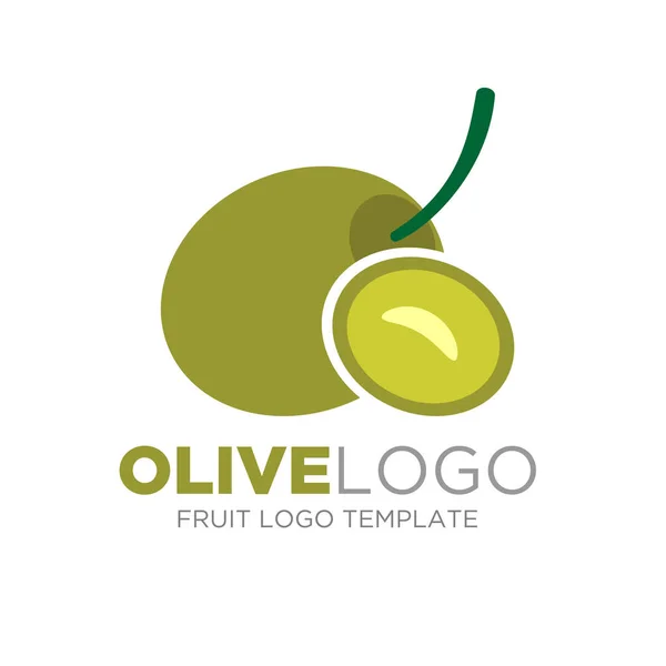 Illustration logo olive — Image vectorielle