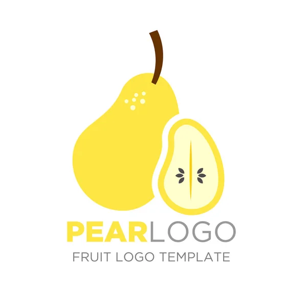 Diseño logo Pera — Vector de stock