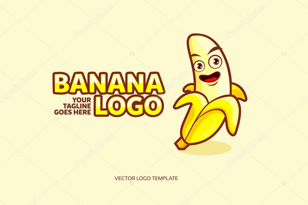 Banana Logo Vector Design. Vector Illustration