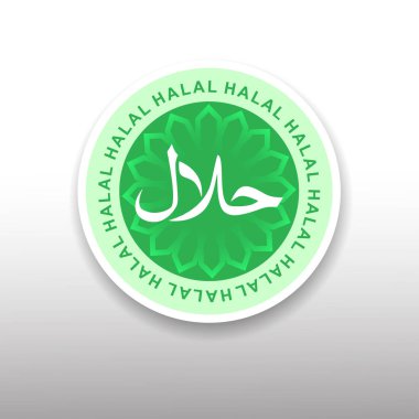 Helal etiket illüstrasyon