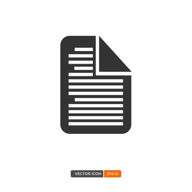 Belge simgesi illüstrasyon 