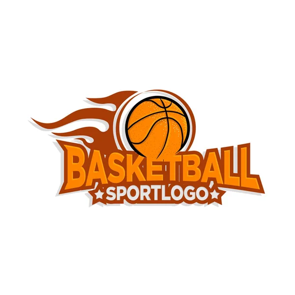 Basket sportlogo ikon — Stock vektor