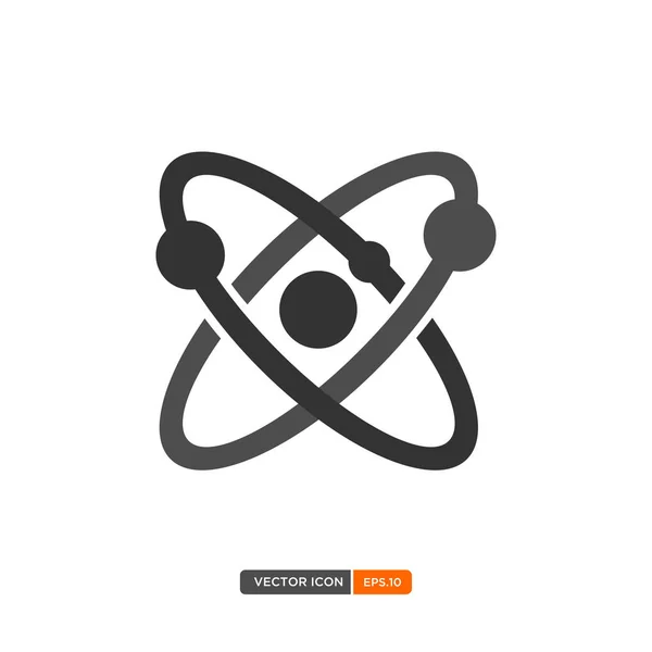 Ilustração do ícone do átomo —  Vetores de Stock