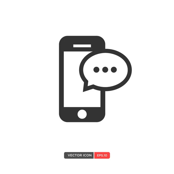 Teléfono Sms icono — Vector de stock