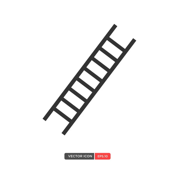 Escalera vectorial aislada en blanco — Vector de stock