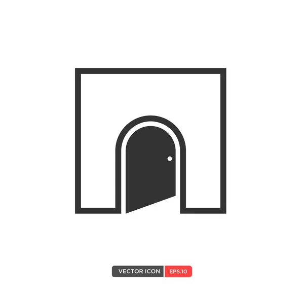 Door flat icon. — Stock Vector