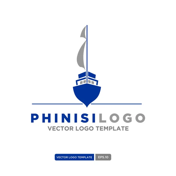 Phinisi logo illustration — Stock Vector