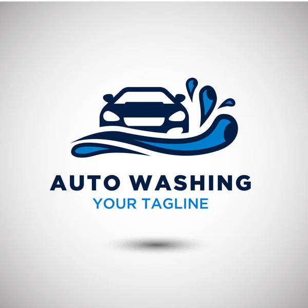 Auto Washing Logo — Stock Vector