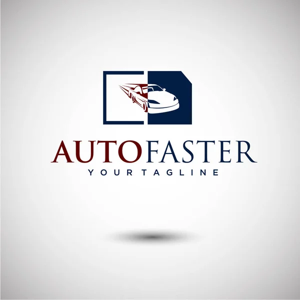 Auto Faster Logo — Stock Vector