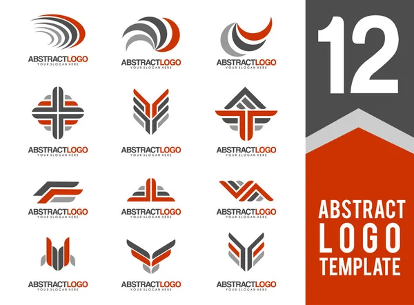 Modello di logo astratto — Vettoriale Stock