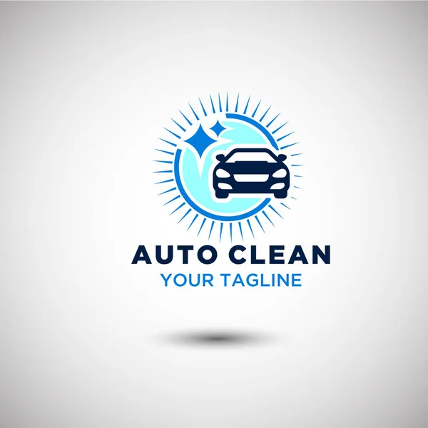 Logotipo limpio auto — Vector de stock