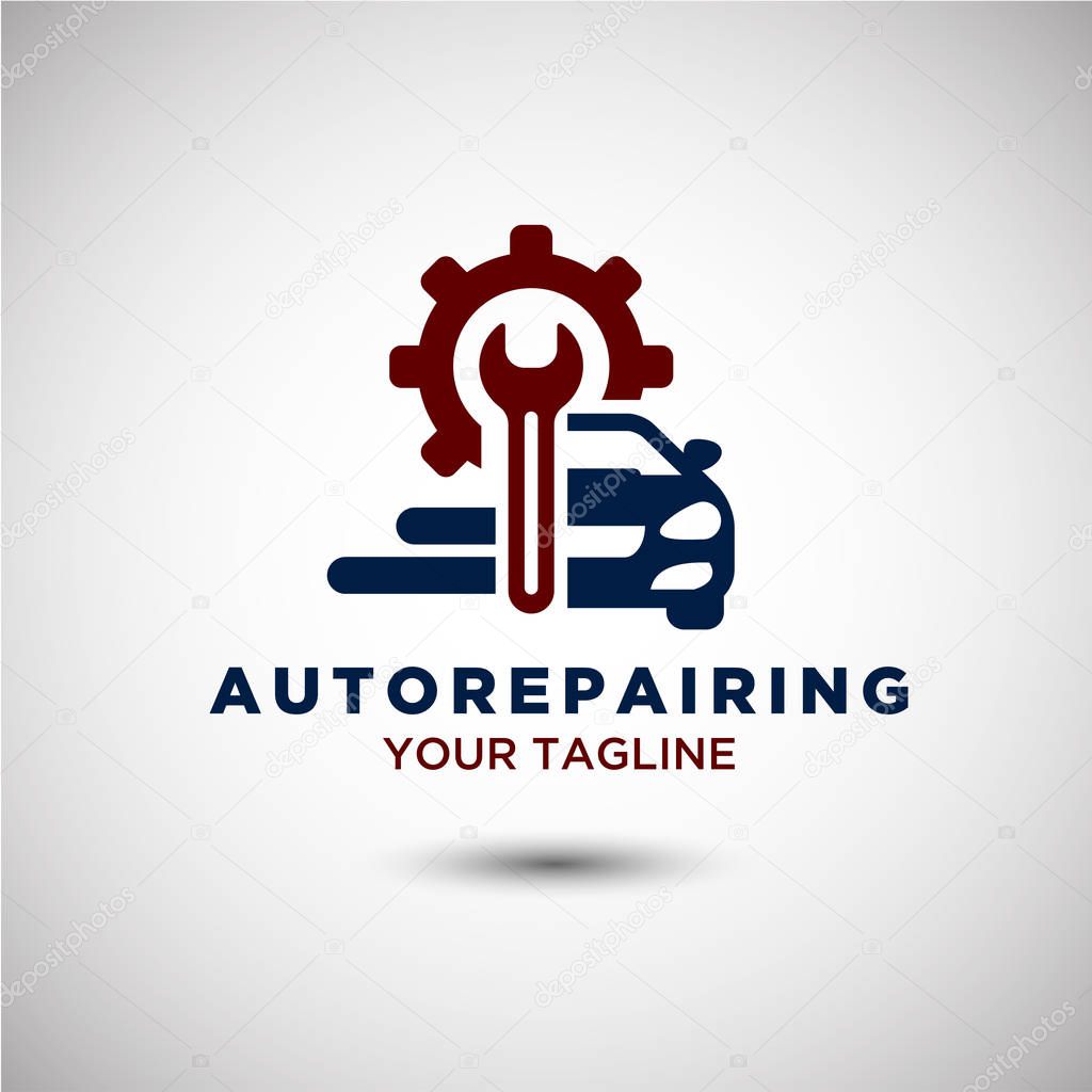 Auto Repairing Logo Vector. Automotive and Transportation Logo template