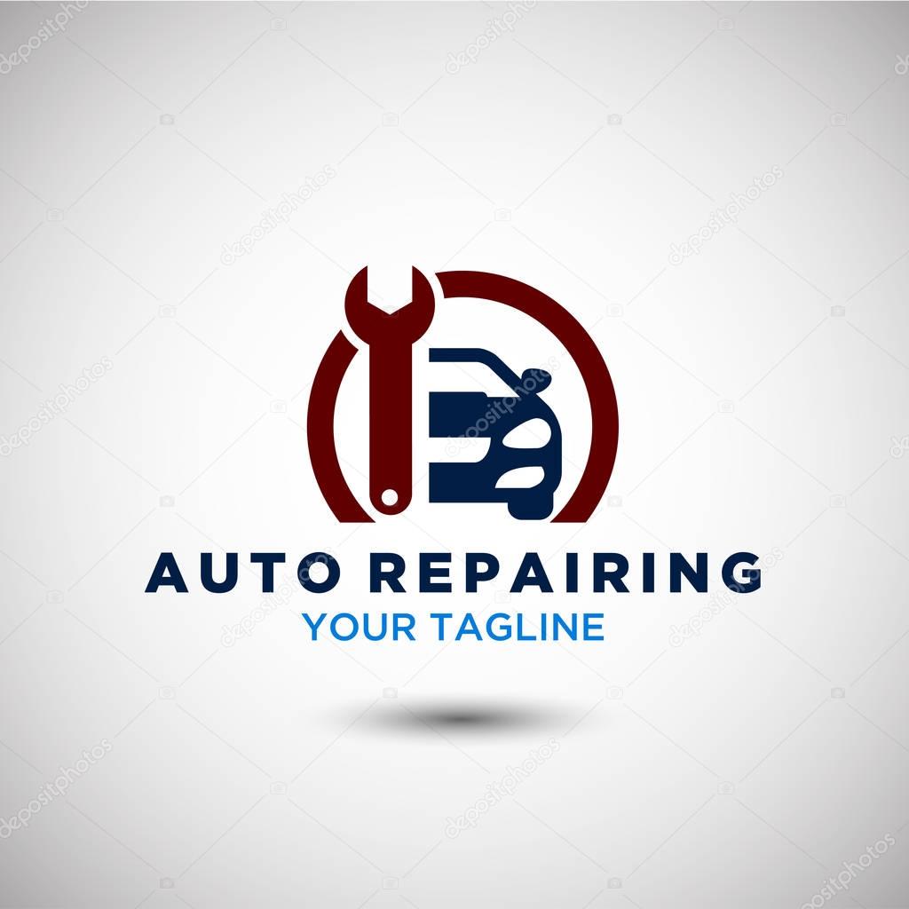 Auto Repairing Logo Vector. Automotive and Transportation Logo template