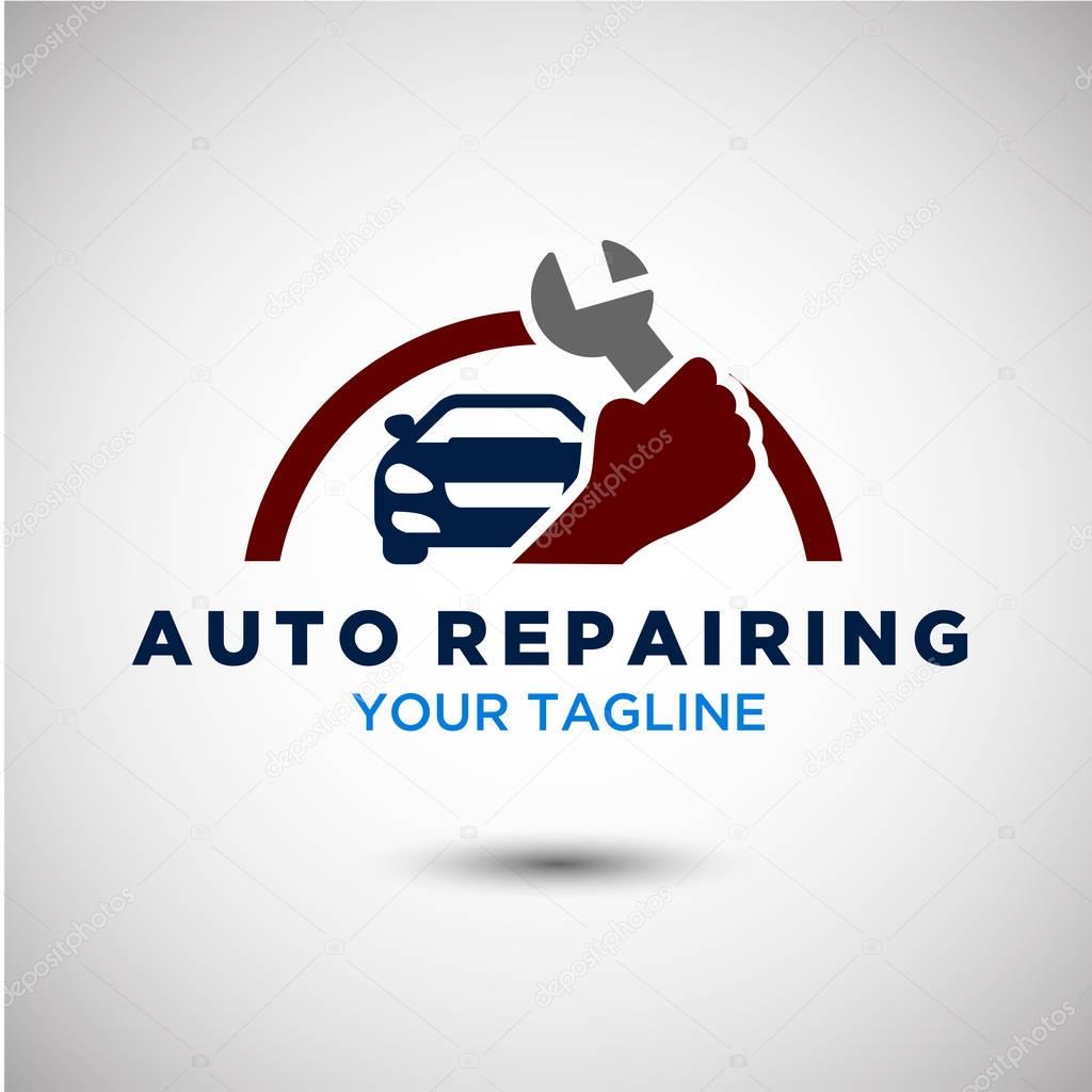 Auto Repairing Logo Vector. Automotive and Transportation Logo template