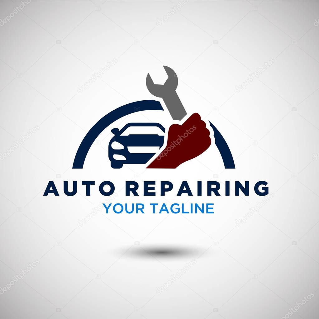 Auto Repairing Logo Vector. Automotive and Transportation Logo template
