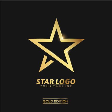 Gold Star Logo  clipart