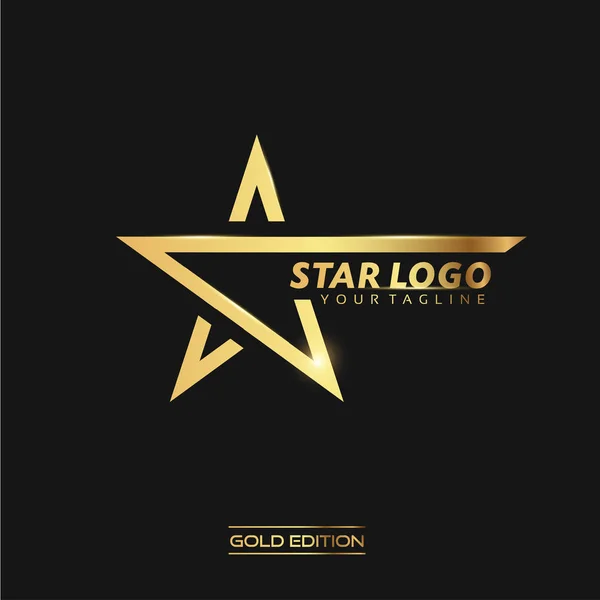 Logo Estrella de Oro — Foto de Stock