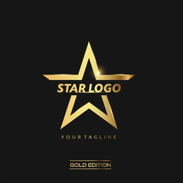 Logo Estrella de Oro — Foto de Stock