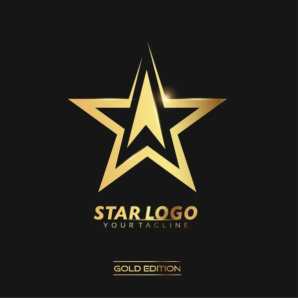 Logo Estrella de Oro —  Fotos de Stock