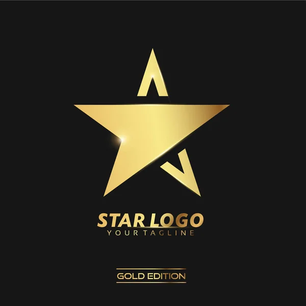 Gold Star Logo — Stock Photo, Image