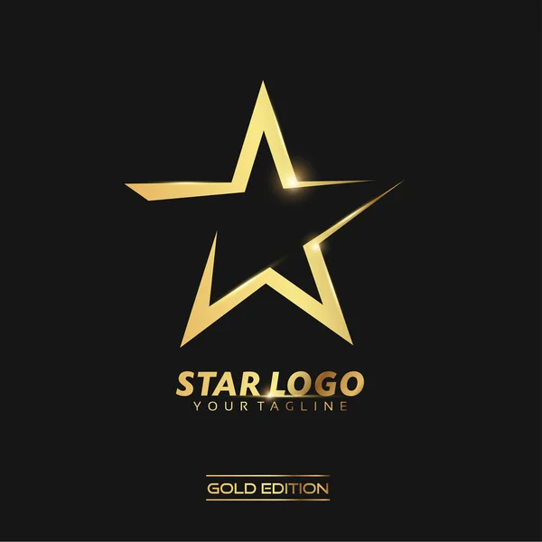 Gold Star Logo — Stock Photo, Image