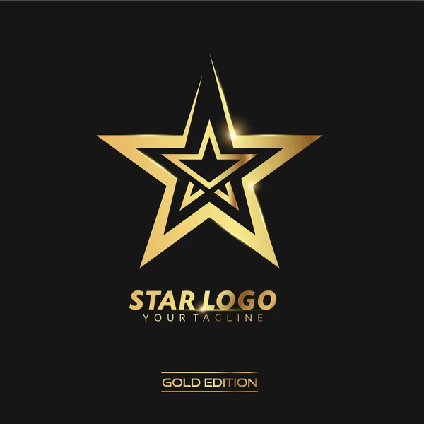 Gold Star Logo — Stock Photo, Image