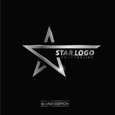Silver Star Logo clipart